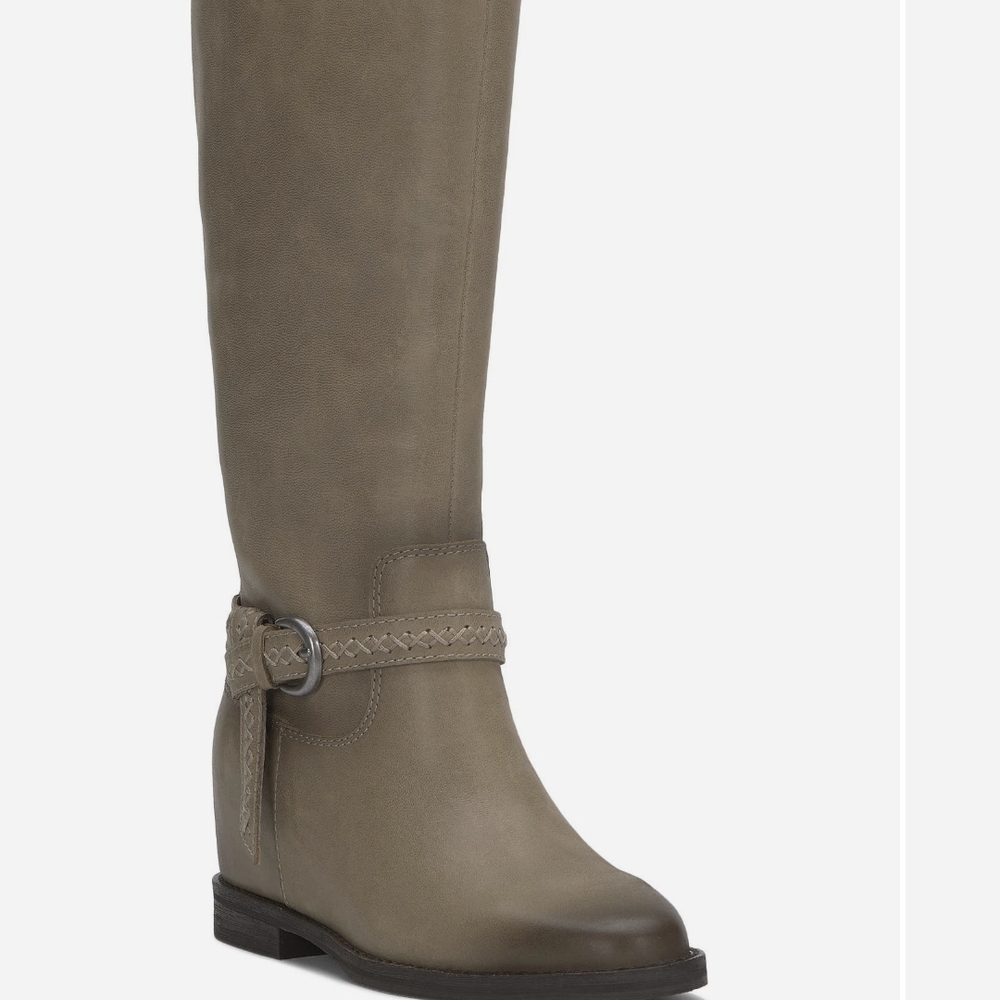 Women's Gray Knee-High Boots
